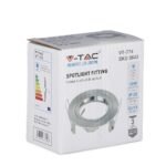Carcasă pentru spoturi LED GU10 Rotundă, Satin Nickel - Image 2