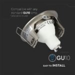 Carcasă pentru spoturi LED GU10 Rotundă, Satin Nickel - Image 5