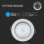 Carcasă pentru spoturi LED GU10 Rotundă, Gri argintiu - Image 4