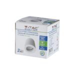 GU10 Ramă rotundaă din ipsos inel din aluminium Corp alb - Image 2