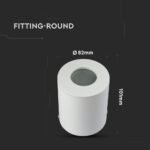 Ramă rotundă albă pentru spot GU10 IP54 - Image 3
