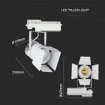 33W Proiector pe șină Cip LED SAMSUNG Corp Alb 5000K - Image 2
