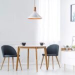 Pendul modern, parte superioară din lemn, alb - Image 2