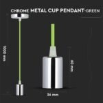 Pendul din crom, verde - Image 4