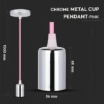 Pendul din crom, roz - Image 4