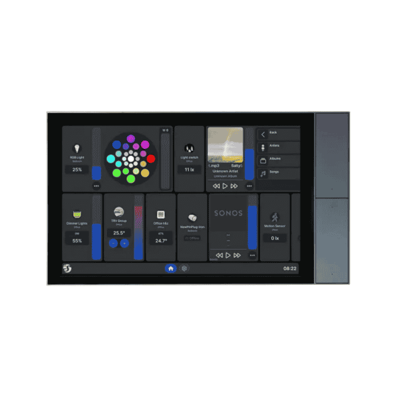 Shelly Wall Display XL, Panou Smart Home 10.1”, Negru