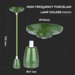 Pendul din Porțelan Verde - Image 4