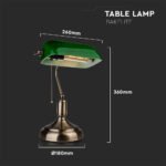 Lampă de masă comutator E27 Verde - Image 3