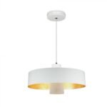 Pendulă LED 7W (Acrilic) Abajur alb Ø340 Lumină caldă