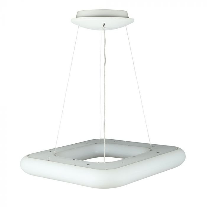 42W Pendul pătrat schimbarea culorilor 600 x 600 Dimabil alb