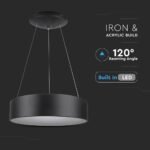 20W Pendul LED Lumină Slabă Dimabil Negru 3000K - Image 3