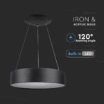 30W Pendul LED Lumină Slabă Dimabil Negru 3000K - Image 3