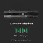 Lanterna 10W, 1000lm, Carcasa Aluminiu, 3.7V 2000mAh - Image 6