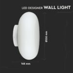 25W LED Designer Lumină de Perete Triac Dimabil Alb 3000K - Image 3