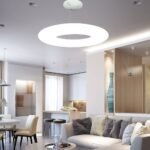 105W LED Designer Pendul Suspendat Triac Dimabil Alb 3000K - Image 2