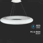 105W LED Designer Pendul Suspendat Triac Dimabil Alb 3000K - Image 4
