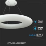 105W LED Designer Pendul Suspendat Triac Dimabil Alb 3000K - Image 5