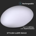 Lampă LED în formă de piatră RGB D28*21*17CM - Image 4