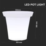 LED Pot Light RGB 35.5*32.5CM - Image 3