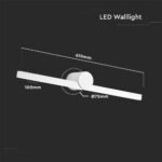 10W Oglindă cu Lumină LED Corp Alb 3000K - Image 3