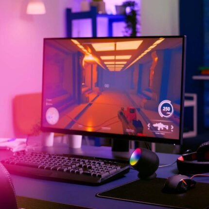 Lampă LED Ambientală 2.2W Compatibilă cu Amazon Alexa & Google Home RGB+WW+CW