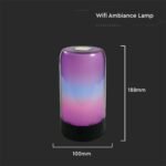 LED Lampă Ambientală 8W Compatibil cu Amazon Alexa și Google Home Corp Negru RGB - Image 3
