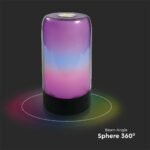 LED Lampă Ambientală 8W Compatibil cu Amazon Alexa și Google Home Corp Negru RGB - Image 5