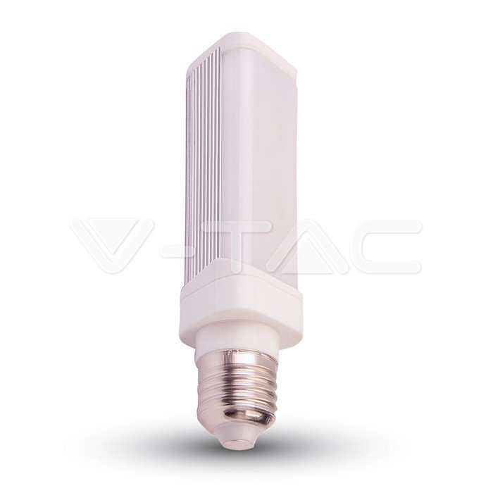 Bec LED 6W E27 PL, Alb rece