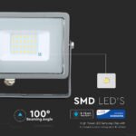 Proiector LED 20W Cip SAMSUNG SMD Corp Gri 6400K - Image 4