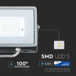 Proiector LED de 30W Cip SMD SAMSUNG Corp Gri 3000K - Image 5
