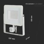 Proiector 50W LED Senzor Cip SAMSUNG Funcție de Cut-OFF Corp Alb 3000K - Image 4