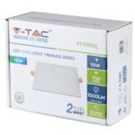 15W Panou LED Trimless Pătrat, Alb rece