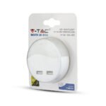 Lumină de noapte LED USB rotundă 3000K - Image 2