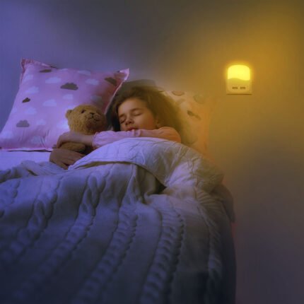 Lumină de noapte LED USB pătrată 3000K