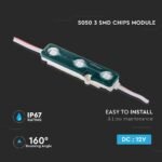 Module LED 3SMD Cips SMD5050 Albastru IP67 - Image 3