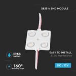 Module LED 1.44W 4LED SMD2835 Albastru IP68 - Image 3