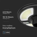 Lampa solara LED 1500lm, Telecomanda, Senzor miscare, 6400K - Image 9