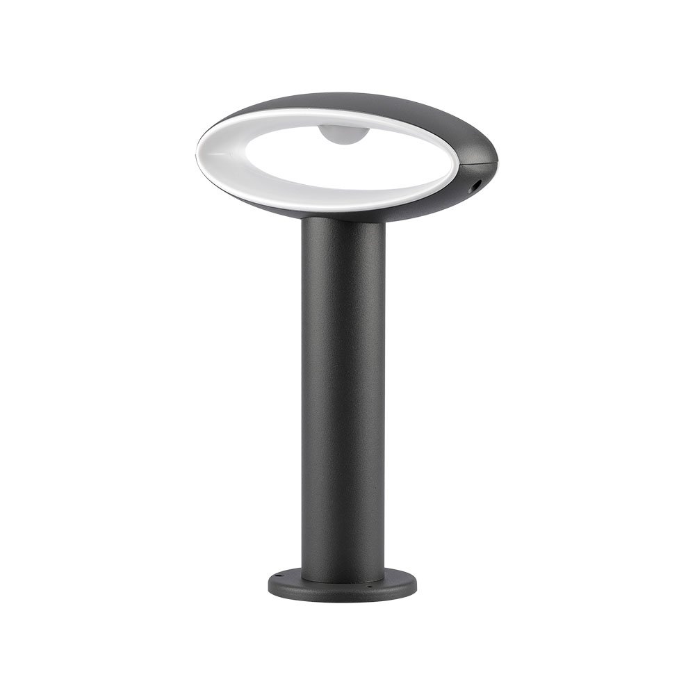 9W LED Bollard Lamp Gri Închis Aluminiu 30cm 3000K IP54