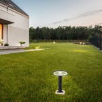 9W LED Bollard Lamp Gri Închis Aluminiu 30cm 3000K IP54 - Image 2