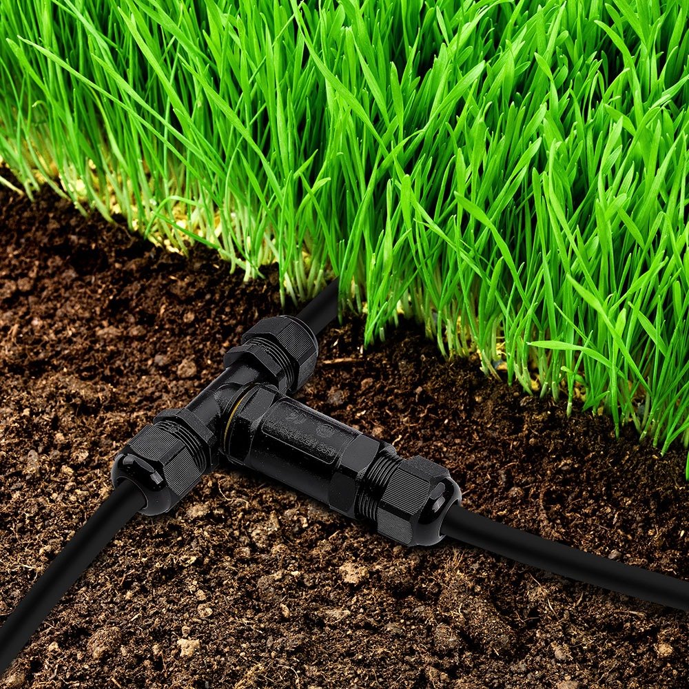 Accesoriu conexiuni impermeabil Negru 8-12mm IP68