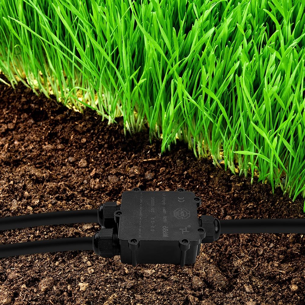 Accesoriu conexiuni impermeabil Negru 8-12mm IP68