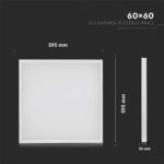 36W Panou LED 600×600 mm 2 in 1 6400K 6buc/SET - Image 4