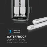 Lampă LED Waterproof 2 tuburi de 22W fiecare Lumină rece - Image 3