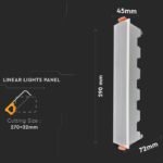 Linear Light de 20W LED Corp alb Lumină rece - Image 2