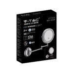 3W Oglindă cu Lumină LED Montaj pe Perete Baterii 4 x AA Corp Nichel - Image 4