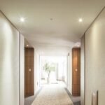 Suport GU10 Rotund Ramă Albă cu Reflector Rose Gold