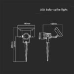 2W LED Solar Spike IP65 4000K - Image 4