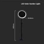 3W LED Lumină Solară de Grădină Albă și Corp Negru 4000K 2 buc/set - Image 5
