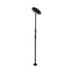 8W LED Lumină Solară de Grădină Albă și Corp Negru 4000K