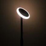 8W LED Lumină Solară de Grădină Albă și Corp Negru 4000K - Image 3